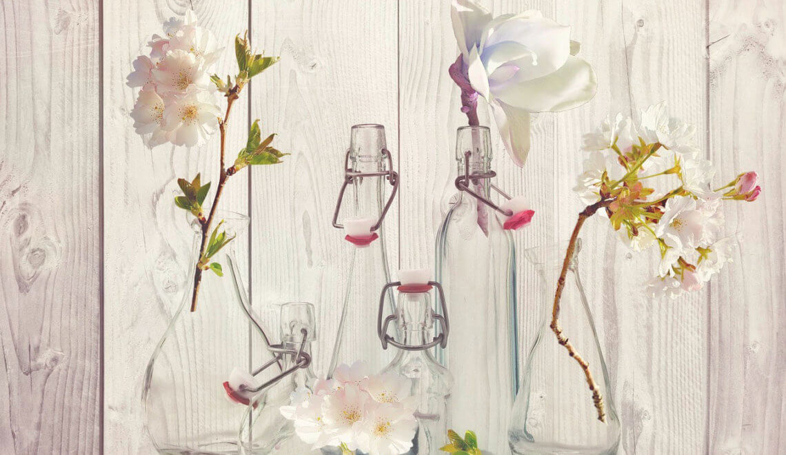 Decoração com vidros